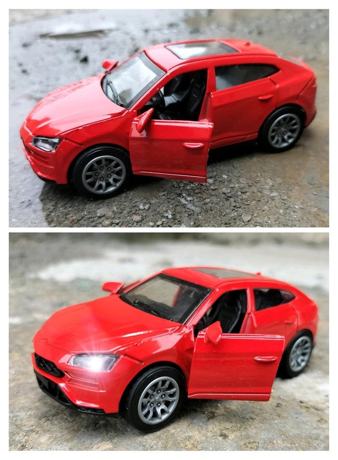 RUHANI Ferrari Simulation1:36 Scale Die-Cast Pull Back Metal Car with Sound and Light openable Doors, for Kids Best Toys Gifts (Red) - Image 1